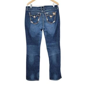 Wrangler Rock Low Rise Boot Cut Jeans Wrstern Embellished Embroidered